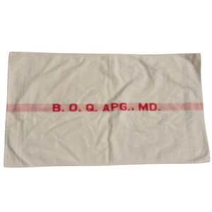 Aberdeen Proving Ground APG B.O.Q‎ vintage towel made in USA